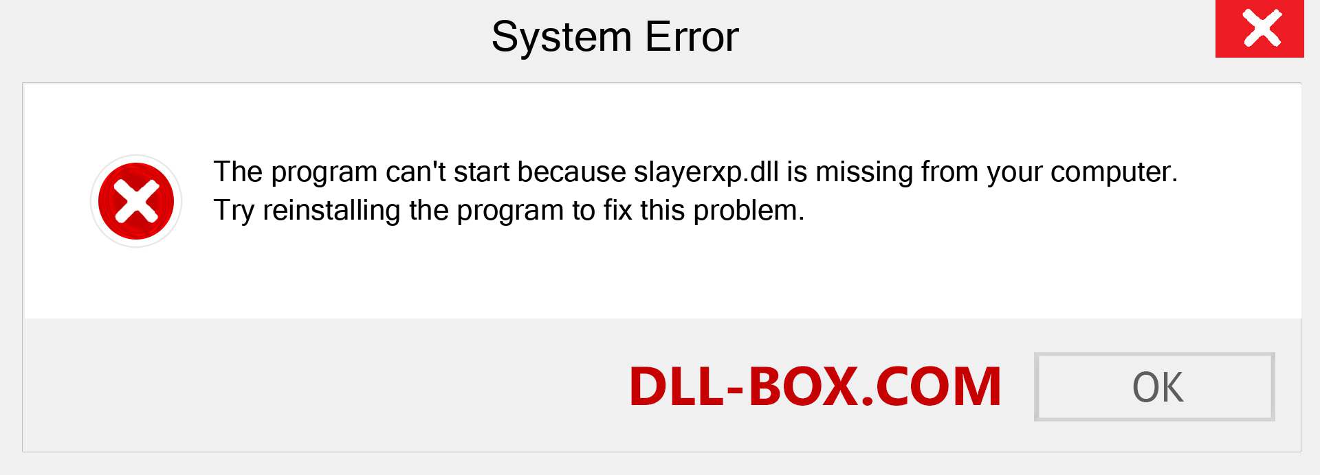  slayerxp.dll file is missing?. Download for Windows 7, 8, 10 - Fix  slayerxp dll Missing Error on Windows, photos, images